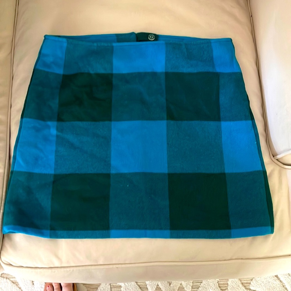 STYLUS- Blue Green Plaid -size 10 skirt